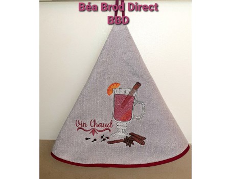 Motif de broderie machine vin chaud