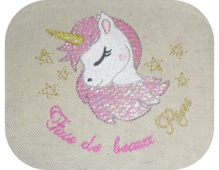 Instant download machine embroidery design  Unicorn heart