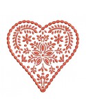 Motif de broderie machine coeur Alsace