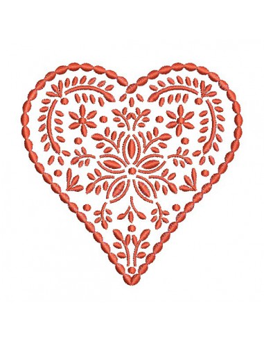 Manique de Cuisine Coeur brodé motifs Coeurs à Obernai