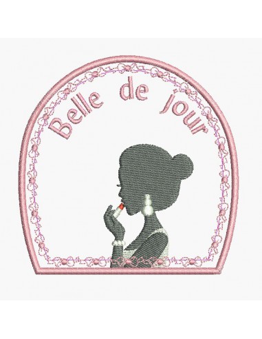 embroidery design fatal beauty  woman parfume