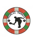 Motif de broderie machine pelote basque