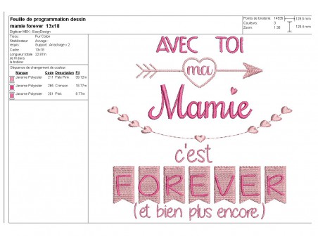 Instant dowload machine  Embroidery design granny  and me