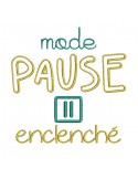 Motif de broderie  machine texte mode  pause