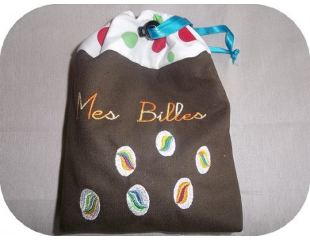 Motif de broderie Billes