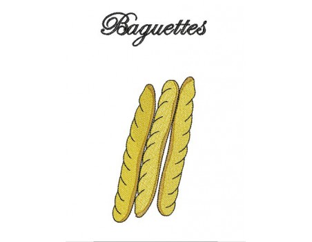 Motif de broderie baguettes