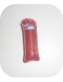 Instant download machine embroidery design key ring lipstick case