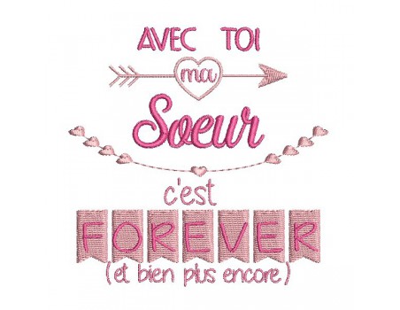 Instant dowload machine  Embroidery design friend forever