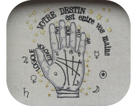 instant download machine embroidery design clairvoyance crystal ball