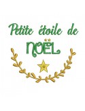 Instant download machine embroidery design  little star  Christmas
