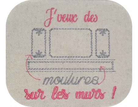 Instant dowload machine  Embroidery design my life is wonderful