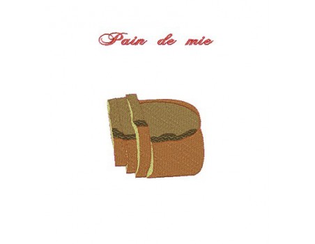 Motif de broderie pain de mie