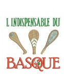 Motif de broderie machine Pelote basque l\'indispensable