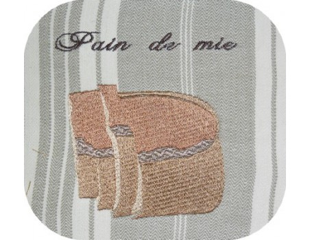 Motif de broderie pain de mie