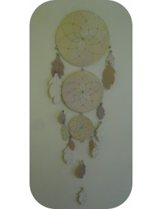 Motif de broderie machine mobile mandala fleur de vie attrape rêves ITH