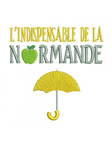 Motif de broderie machine parapluie de la normande