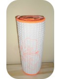 Motif de broderie machine essuie-tout hibiscus  ITH