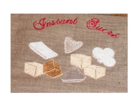 Motif de broderie sucre