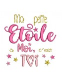 Instant dowload machine  Embroidery design my little star