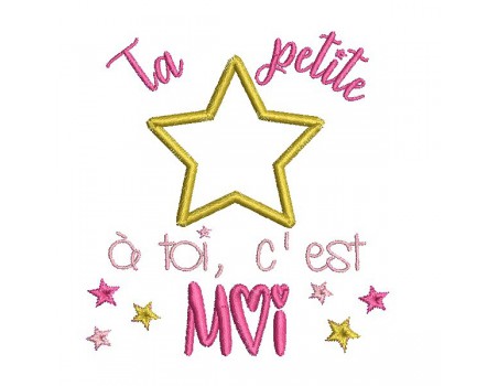 Instant dowload machine  Embroidery design  your little star