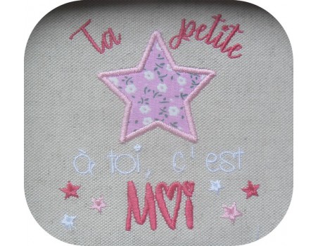 Instant dowload machine  Embroidery design  your little star