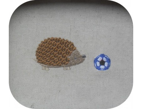 Instant download machine embroidery hedgehog with a snail