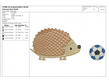 Instant download machine embroidery hedgehog with a snail