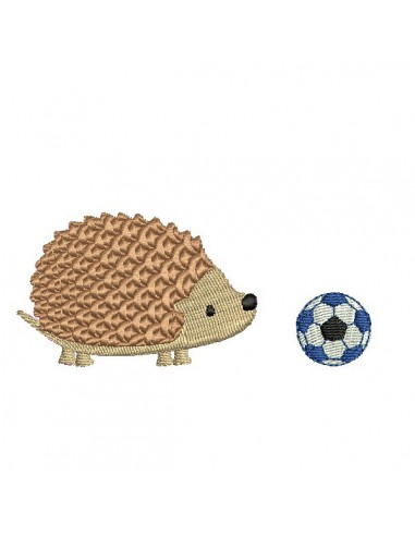 Instant download machine embroidery hedgehog with a snail