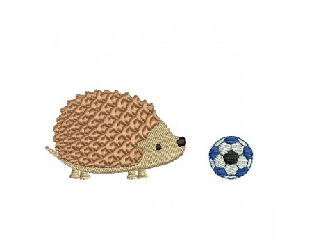 Instant download machine embroidery hedgehog with a snail