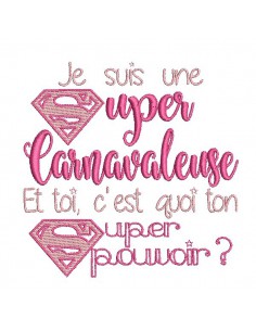 Instant download machine embroidery design  super carnival