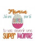 Instant download machine embroidery design super granny