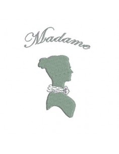 Motif de broderie Camée femme