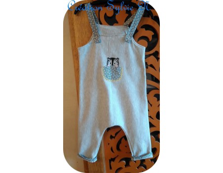 Motif de broderie machine tigre