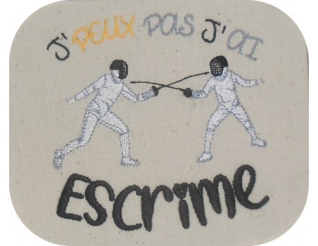 Instant download  machine embroidery design text I can not fencing