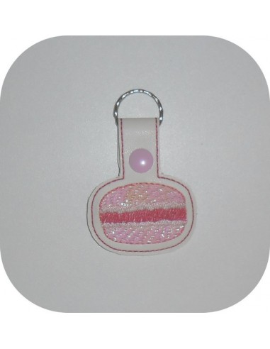 Instant download machine embroidery design Sun mylar keychains ith