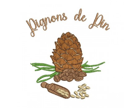 Instant download machine embroidery design Ardèche chestnuts