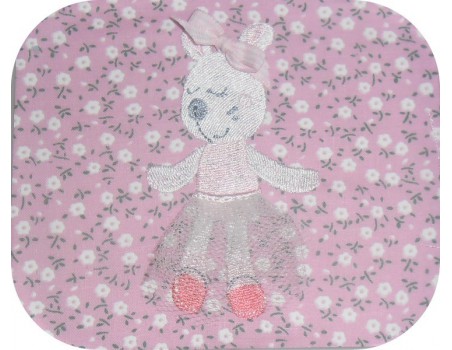 Motif de broderie machine souris  doudou