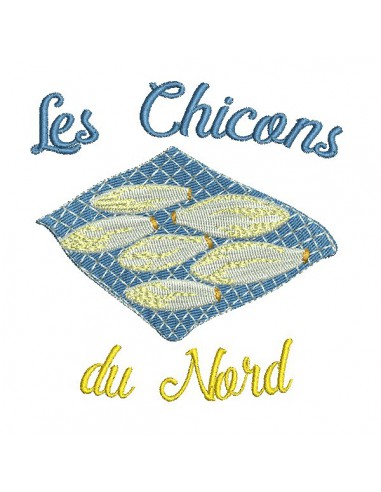 Motif de broderie machine les chicons du Nord