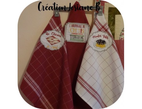 Motif de broderie machine les moules frites