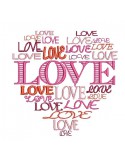 Motif de broderie machine coeur love