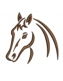 Instant download machine embroidery design Horse\'s head