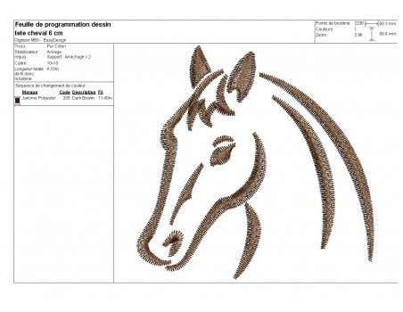 Instant download machine embroidery horse and woman