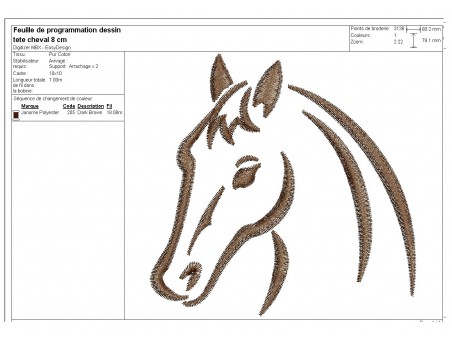 Instant download machine embroidery horse and woman