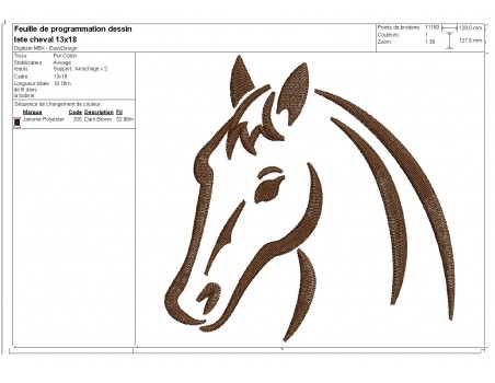 Instant download machine embroidery horse and woman