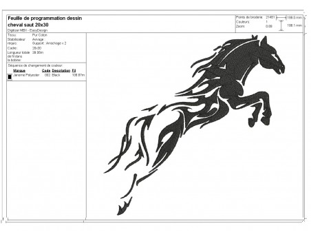 Instant download machine embroidery design Horse's head