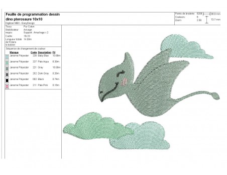 Instant download machine embroidery design triceratops dinosaur