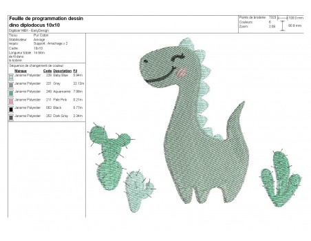 Instant download machine embroidery design stegosaurus dinosaur