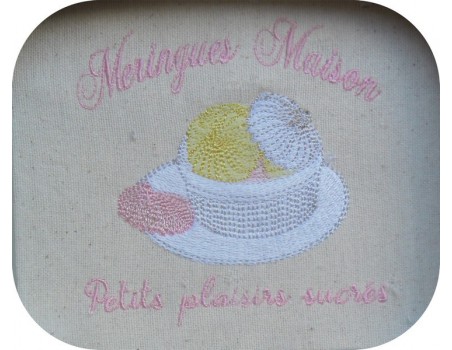 Motif de broderie machine meringues