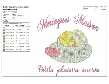 Instant download machine embroidery design  madeleine cake