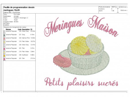 Instant download machine embroidery design  madeleine cake